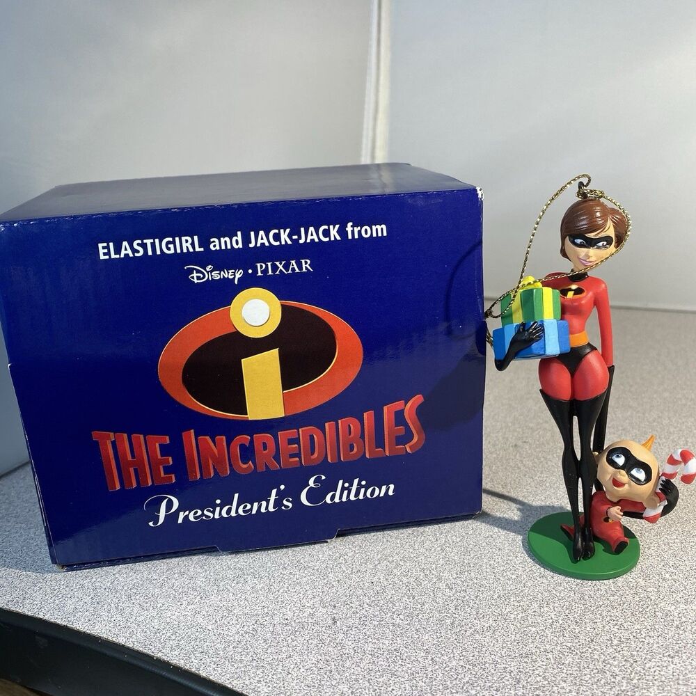 Grolier Disney  Incredibles  Elastigirl Jack-Jack President's Edition Ornament